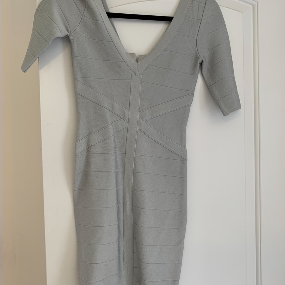 Bebe grey/blue bodycon Dress